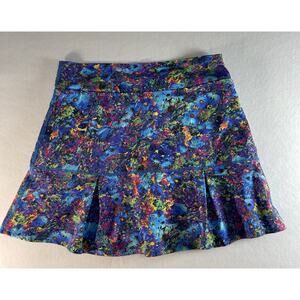 Dona Jo‎ Birdie Skort Womens 2 Multicolored Skirt Shorts Logo